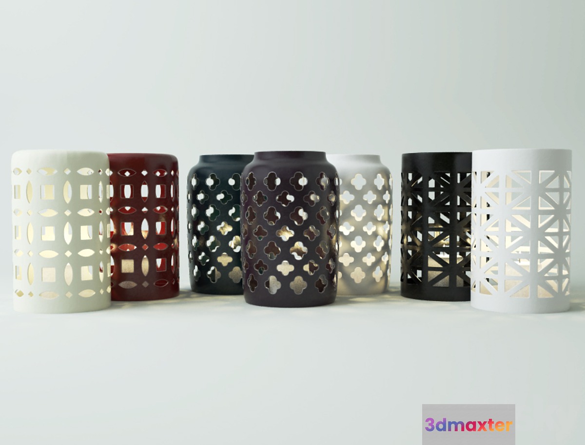 Ceramic Lanterns 3D Max