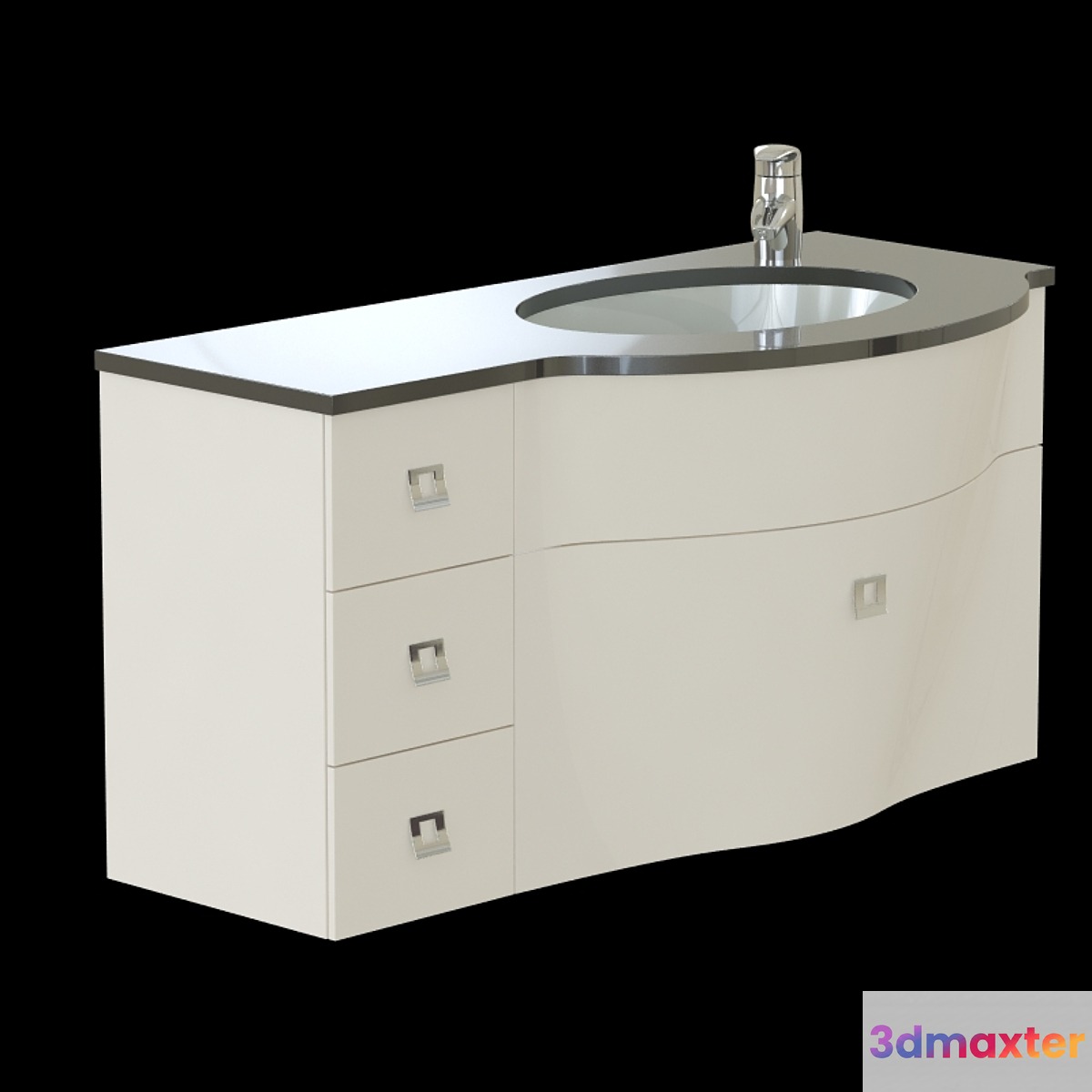 Washbasin cabinet Labor Legno Slick 1 3D Max