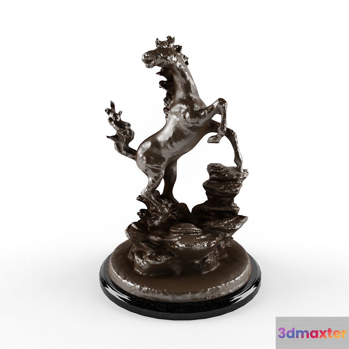 Bronze horse statuette 3D Max