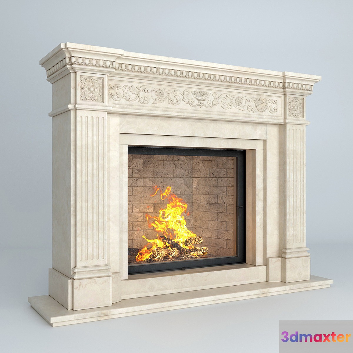 Fireplace Preston 3D Max