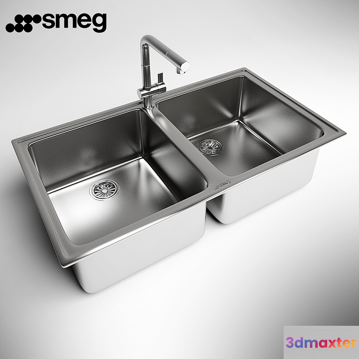 Sink Smeg LTS902-2 3D Max