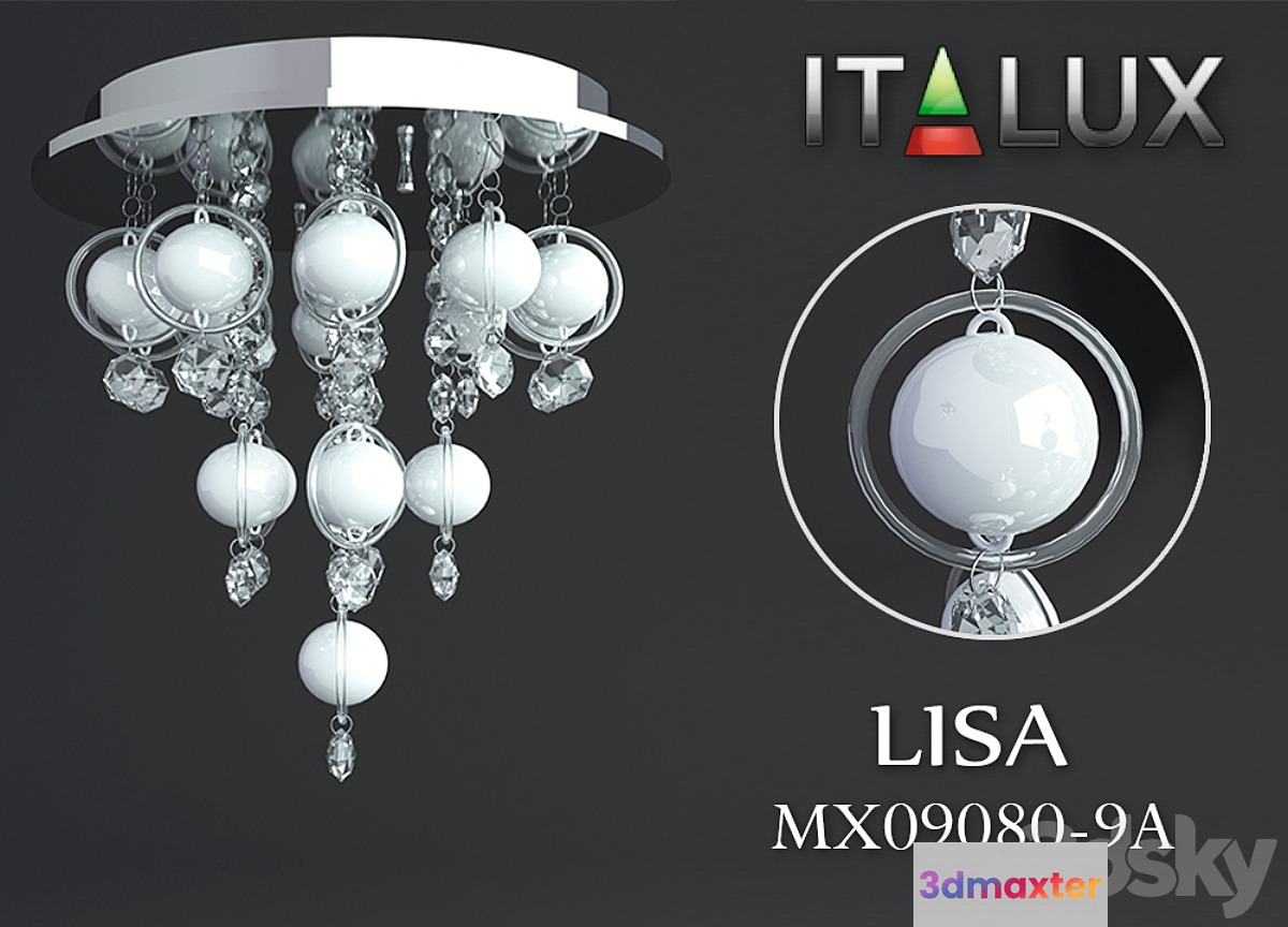 ITALUX LISA MX09080-9A 3D Max