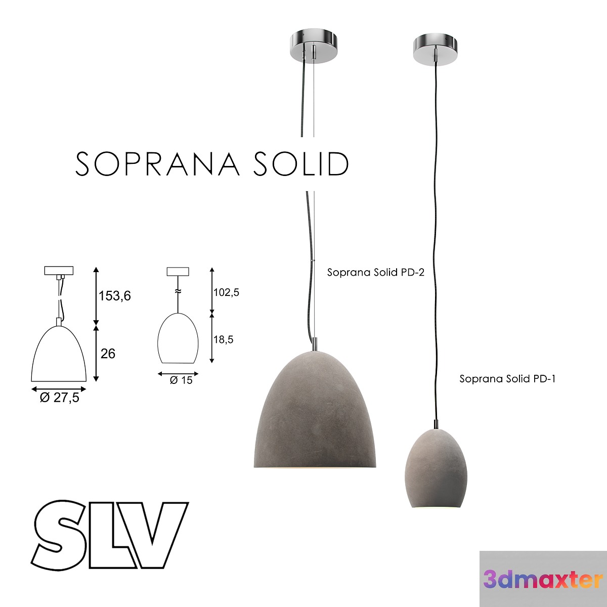 SLV soprana solid 3D Max