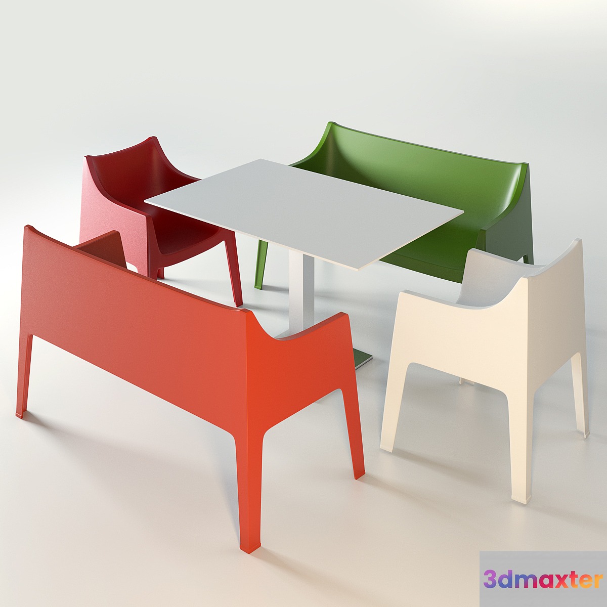 Coccolona divano & Chair 3D Max