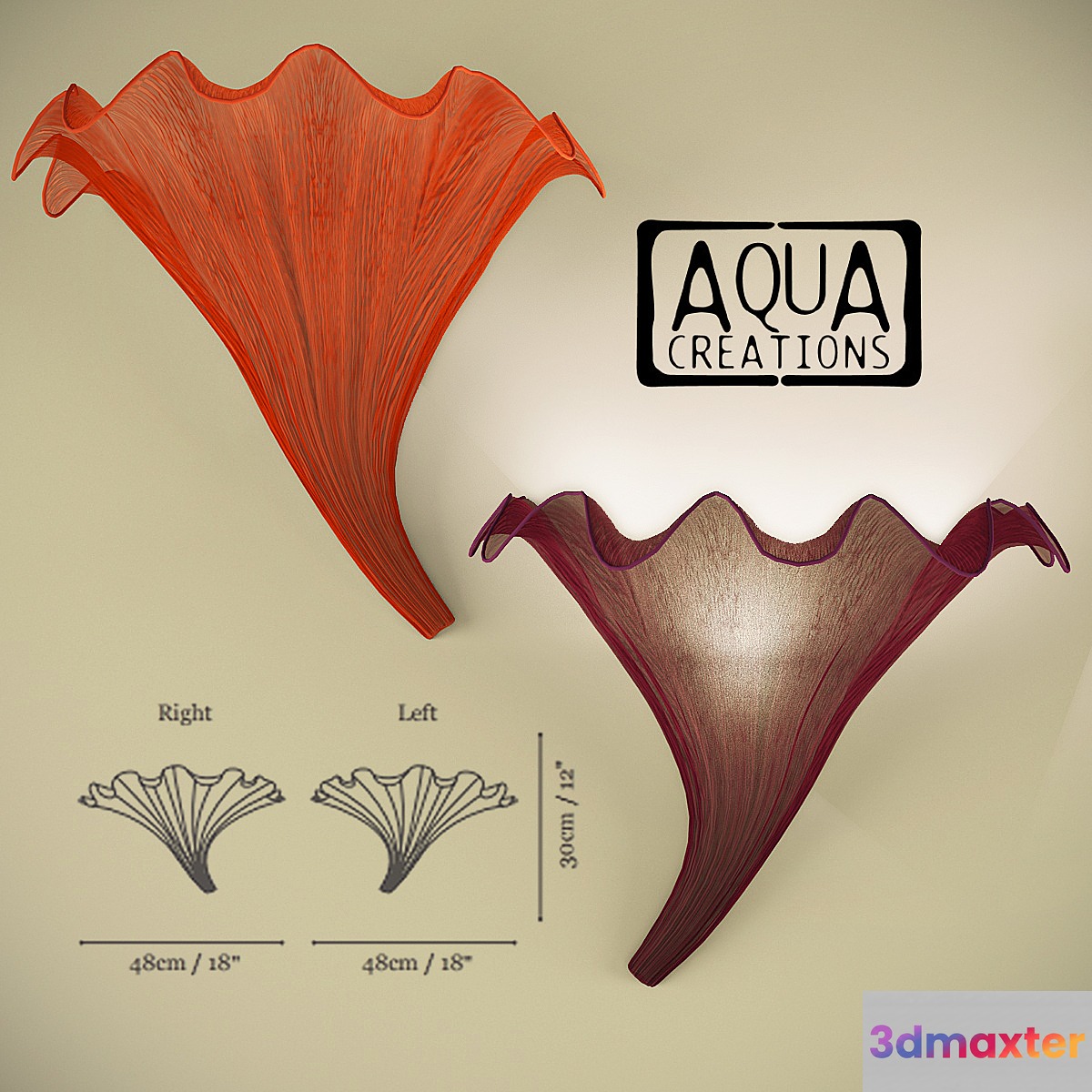 Aqua Creations-Fan Wall Fixture 3D Max