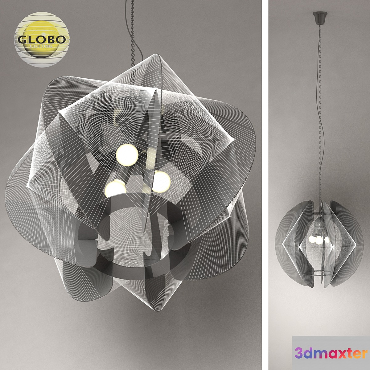 Hanging lamp Globo lighting 3D Max