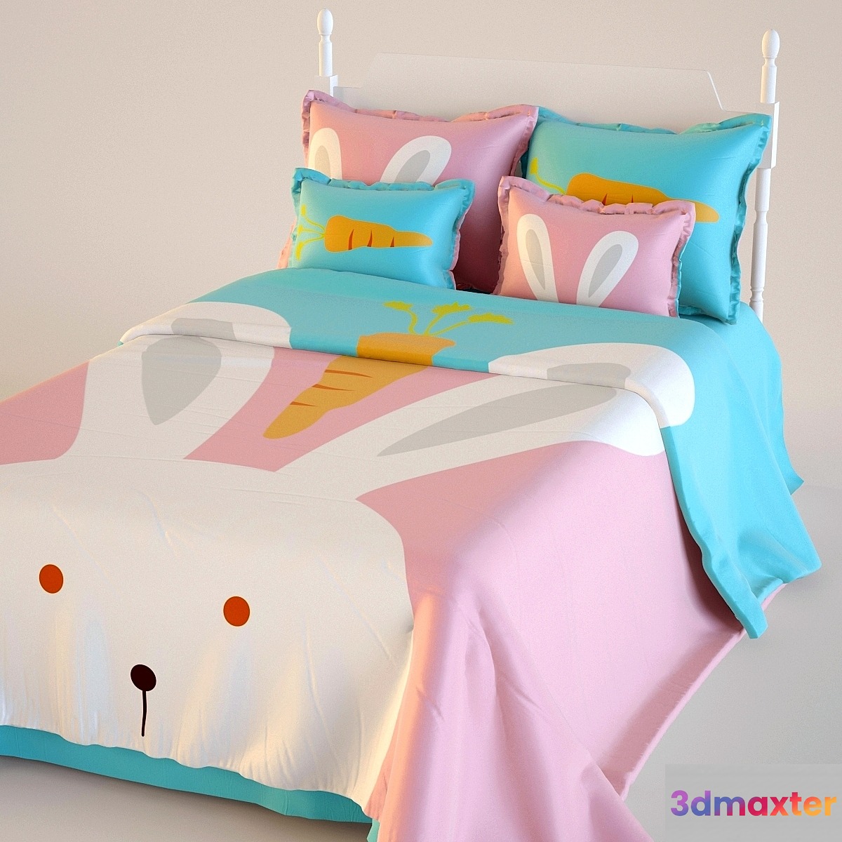 Bed for children 8 1000h1600 3D Max