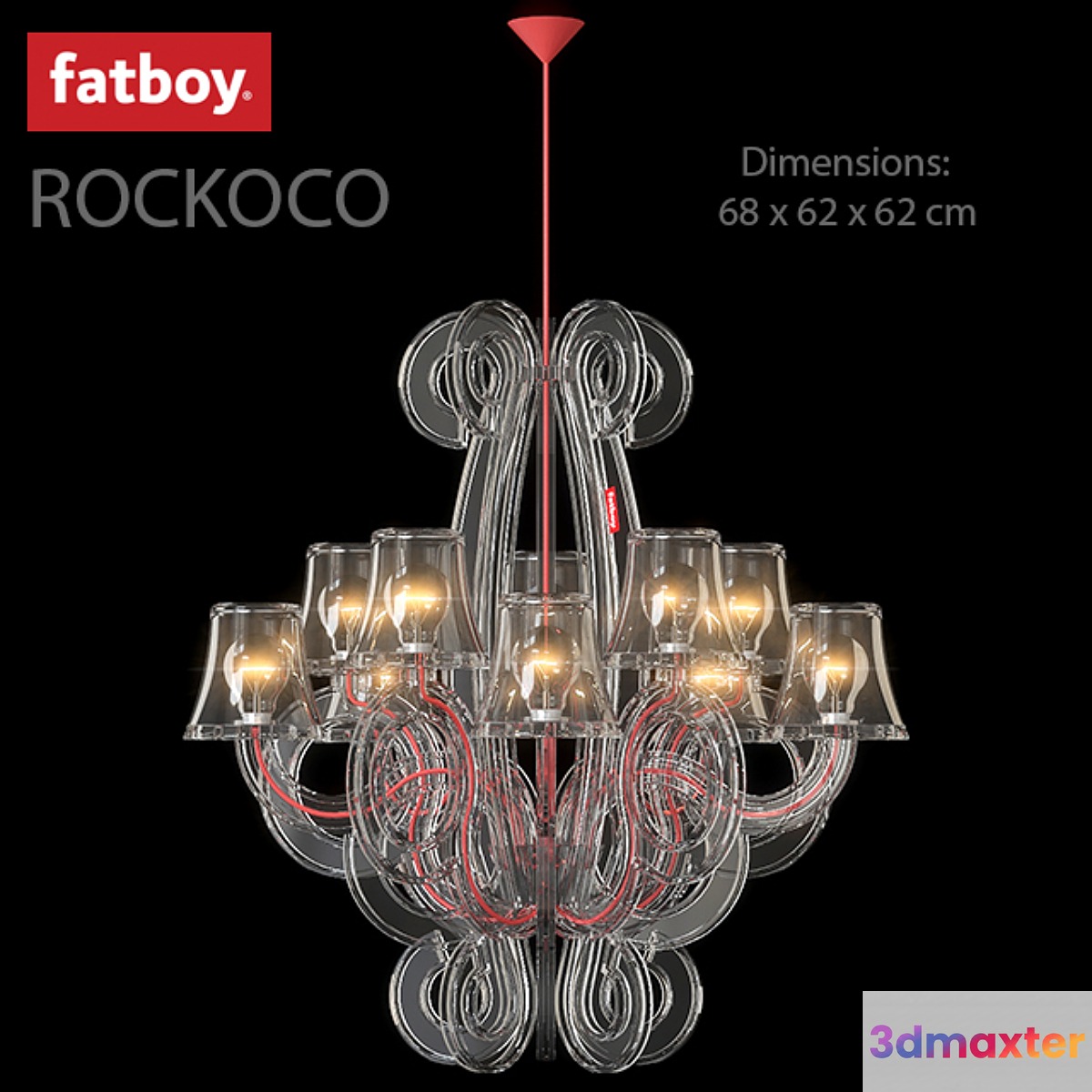 Hanging lamp ROCKCOCO FATBOY 3D Max