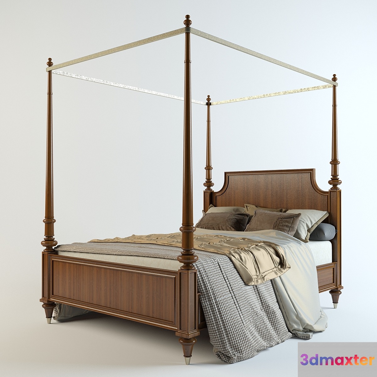 Bed Quail Hollow Queen Georgetown Bed 3D Max