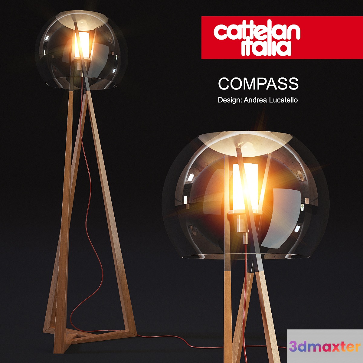 Cattelan compas 3D Max