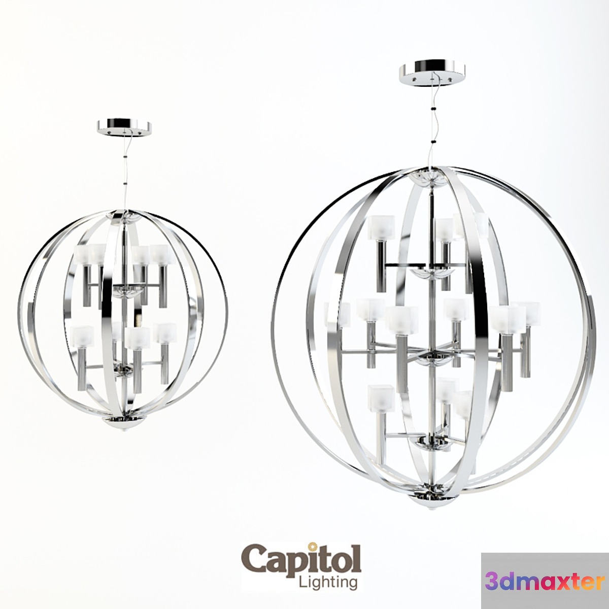 Capitol Lighting Chandelier 3D Max
