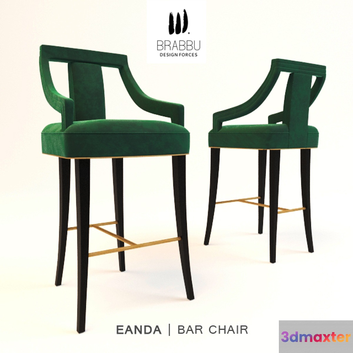 BRABBU | Eanda bar chair 3D Max