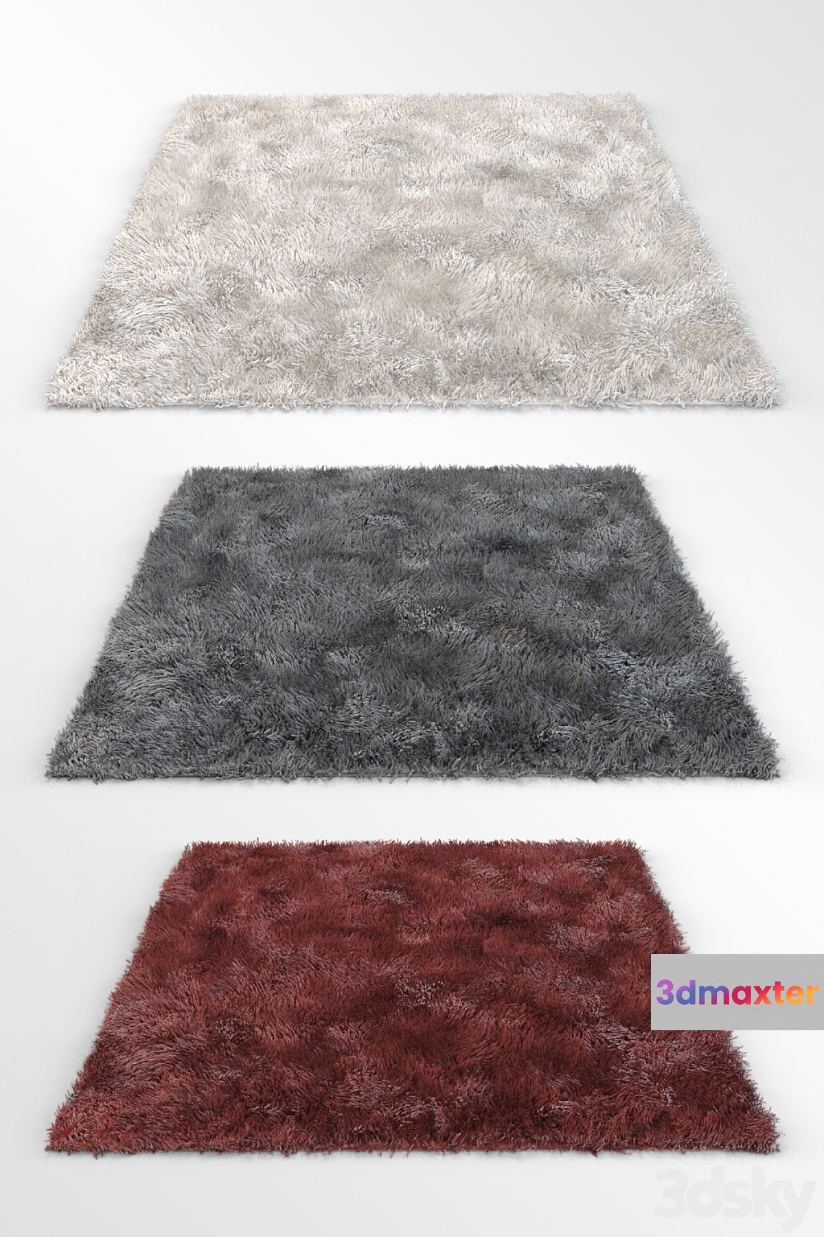 Carpet with long pile 3D Max