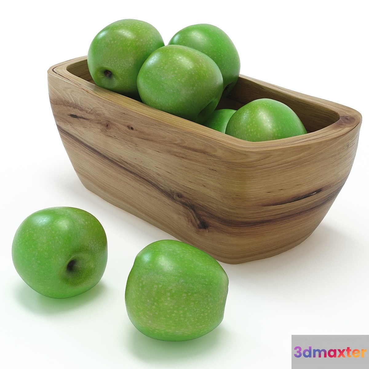 green apples 3D Max