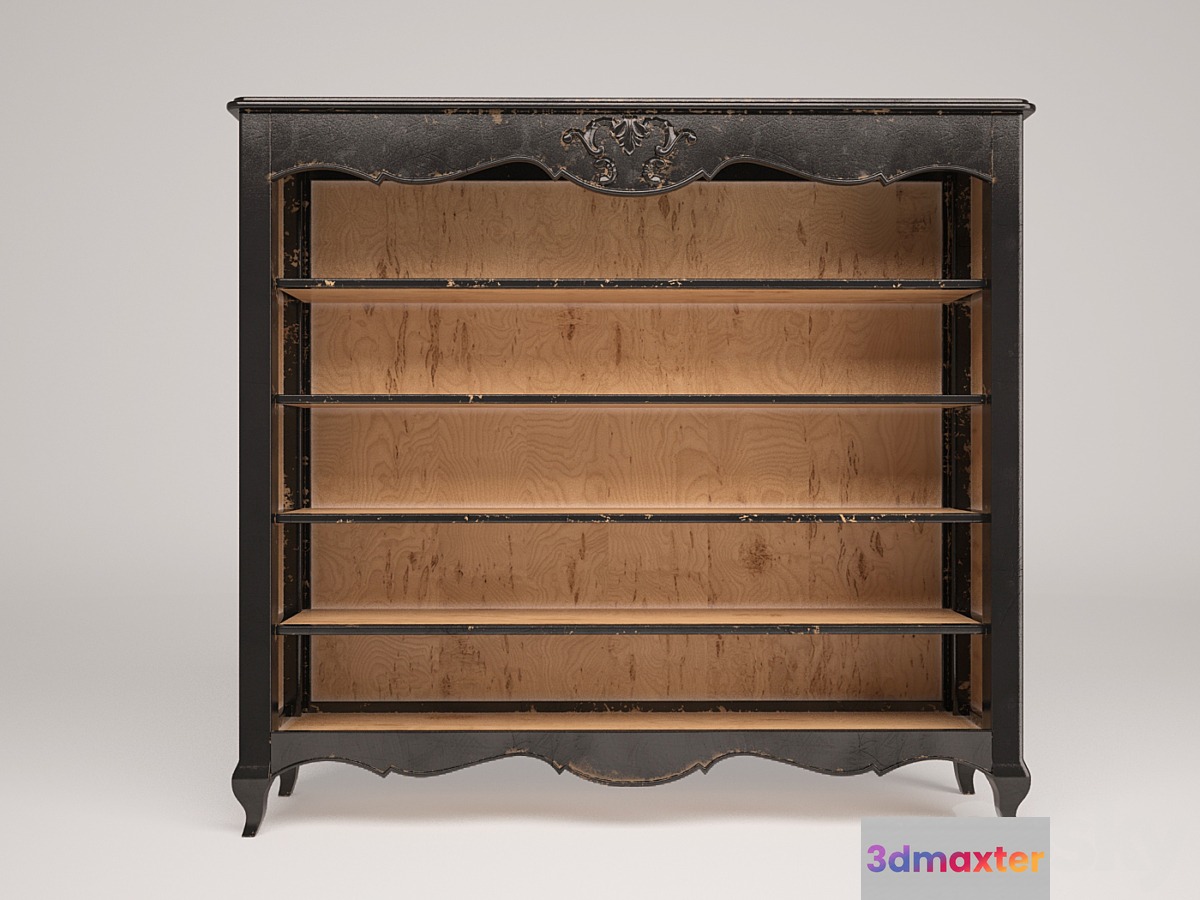 Louise French Bookcase 3D Max