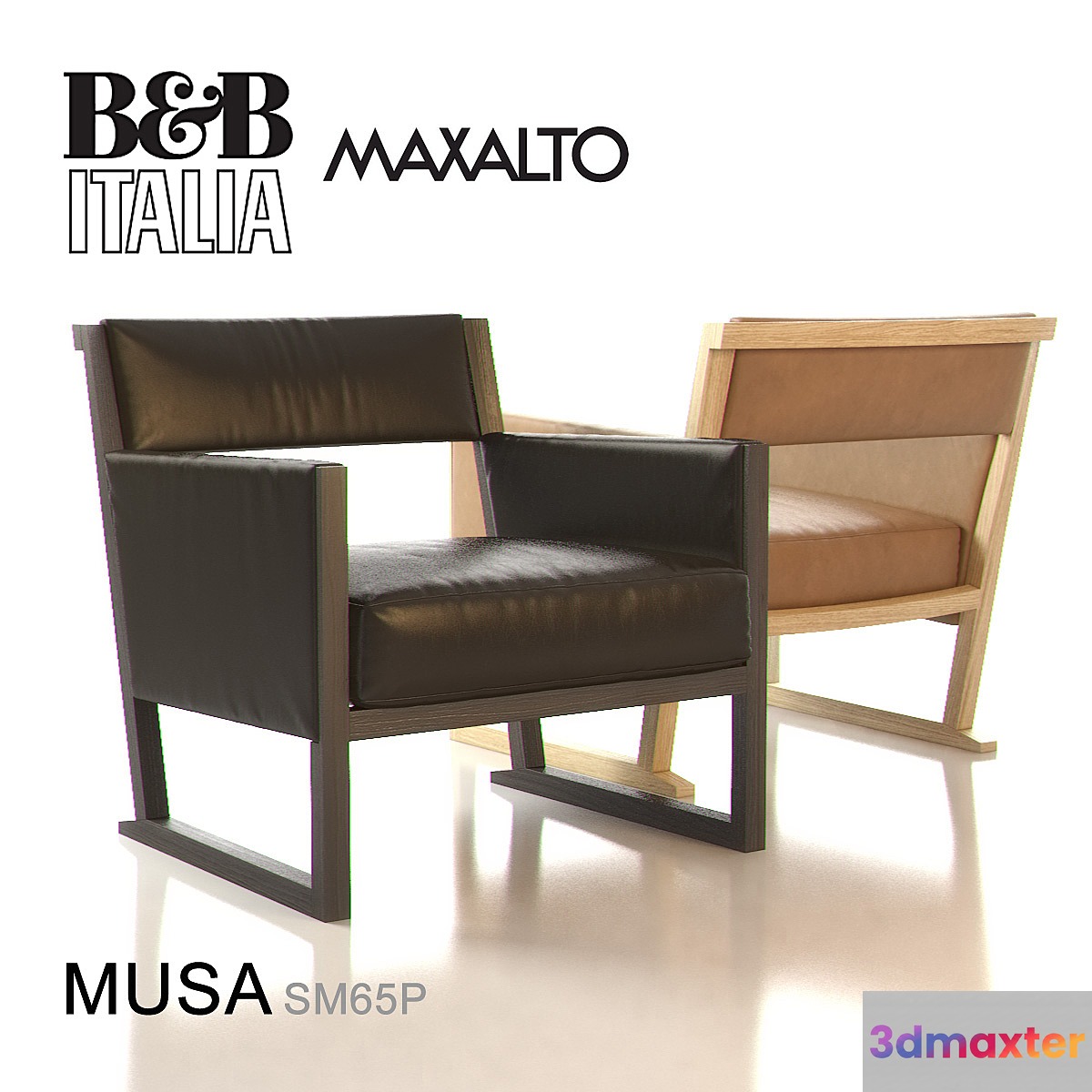 B&B ITALIA MUSA Armchair SM65P 3D Max