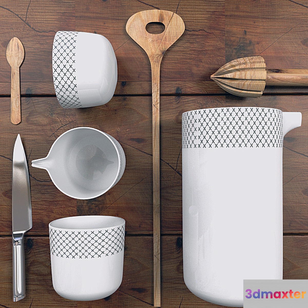Decorative set - No.55 3D Max