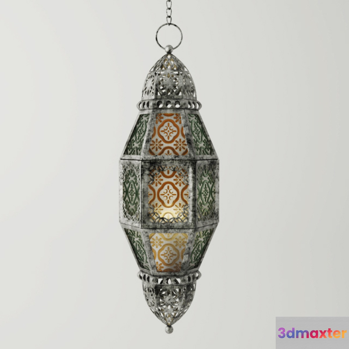 Metal Moroccan Lantern - No.2 3D Max