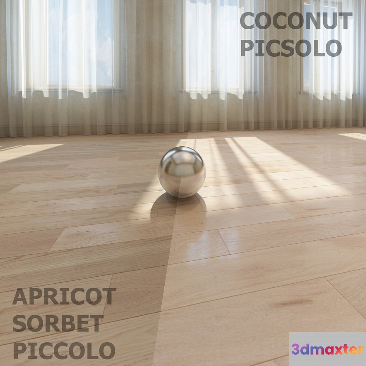 Barlinek OAK APRICOT SORBET PICCOLO COCONUT PICSOLO 3D Max