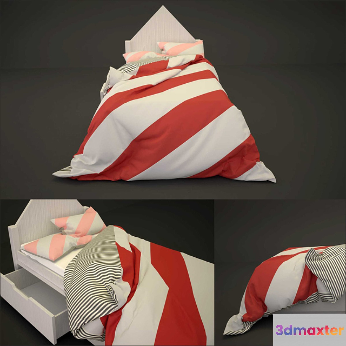 Baby bed with linen