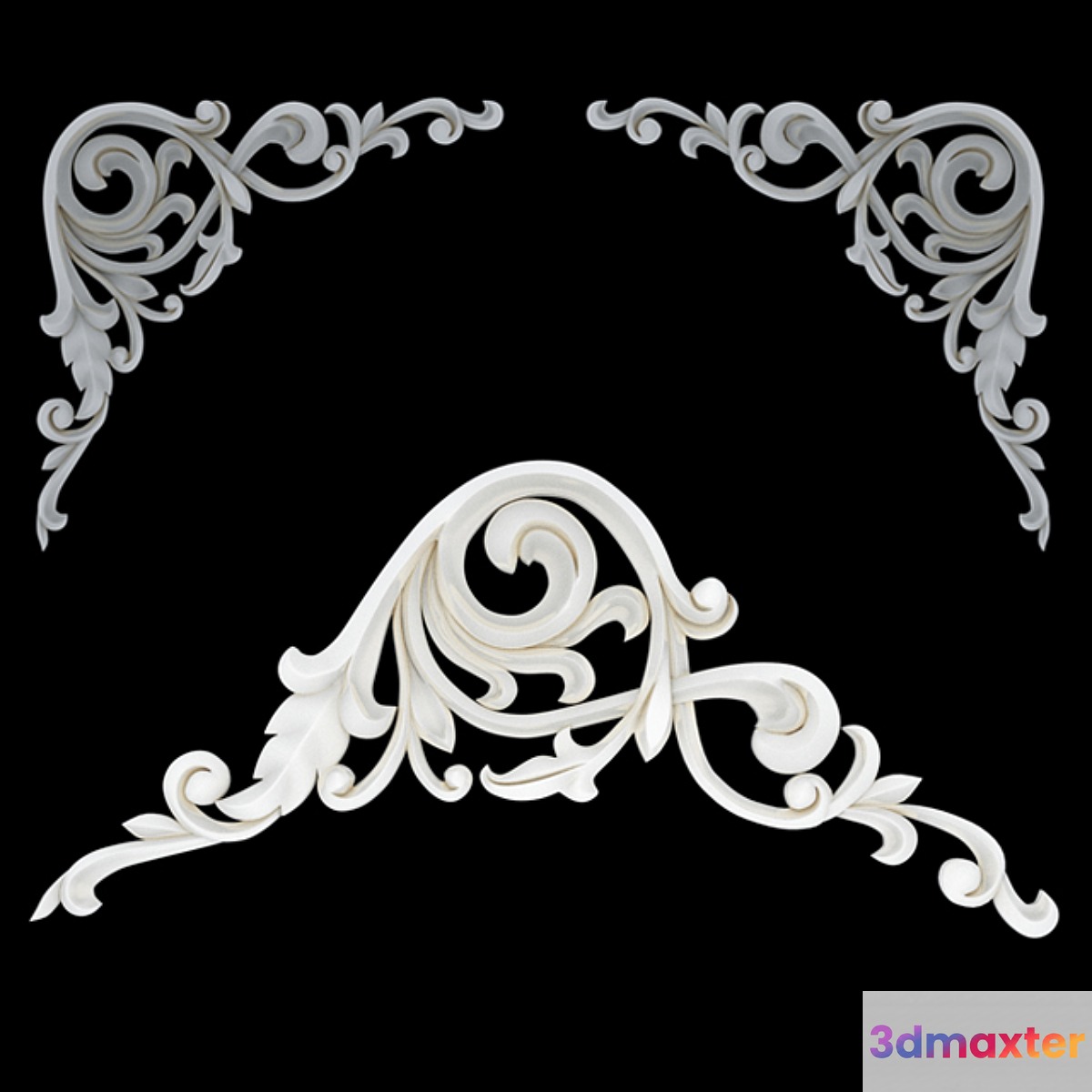 corner molding 3D Max