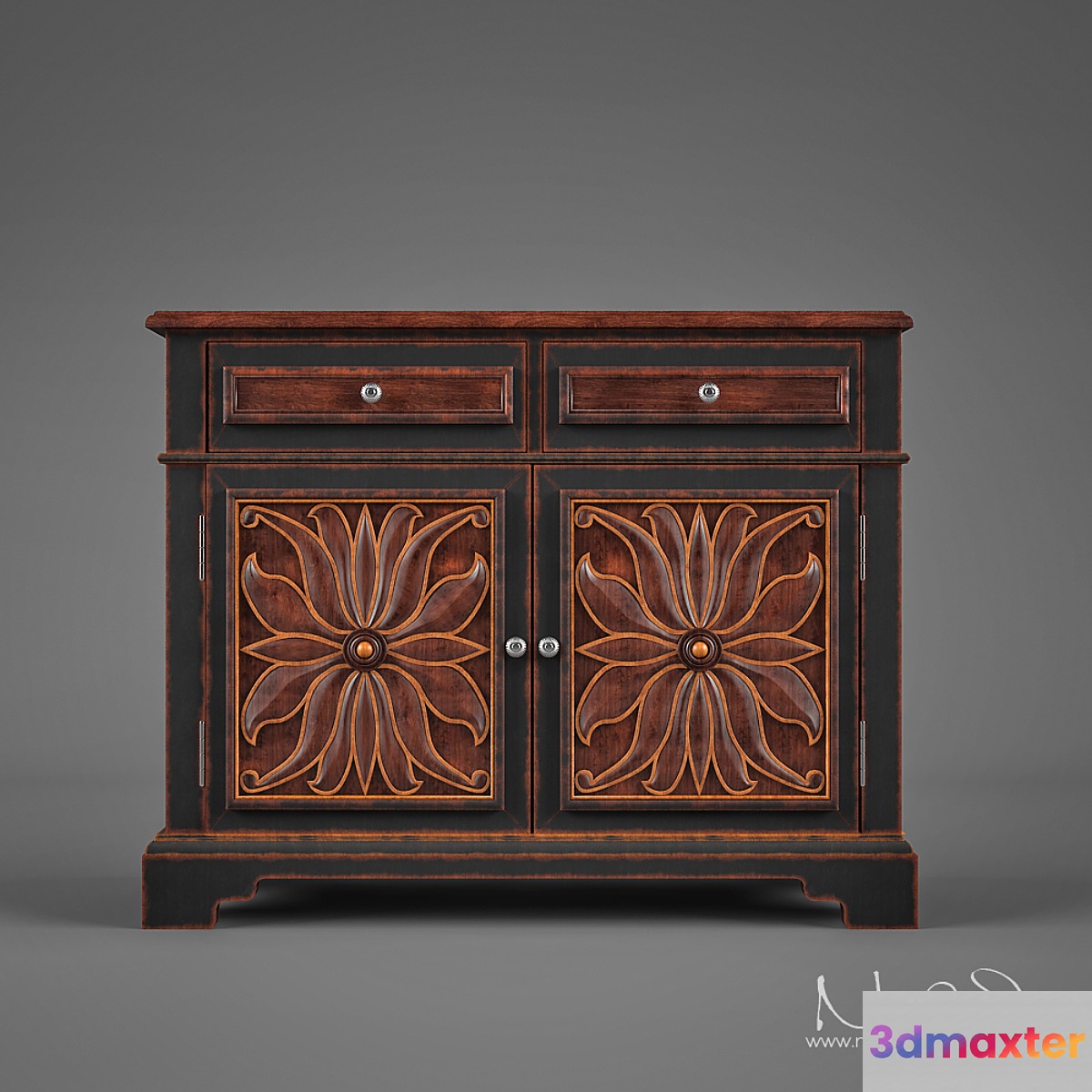 Hooker Grandover two doors 3D Max
