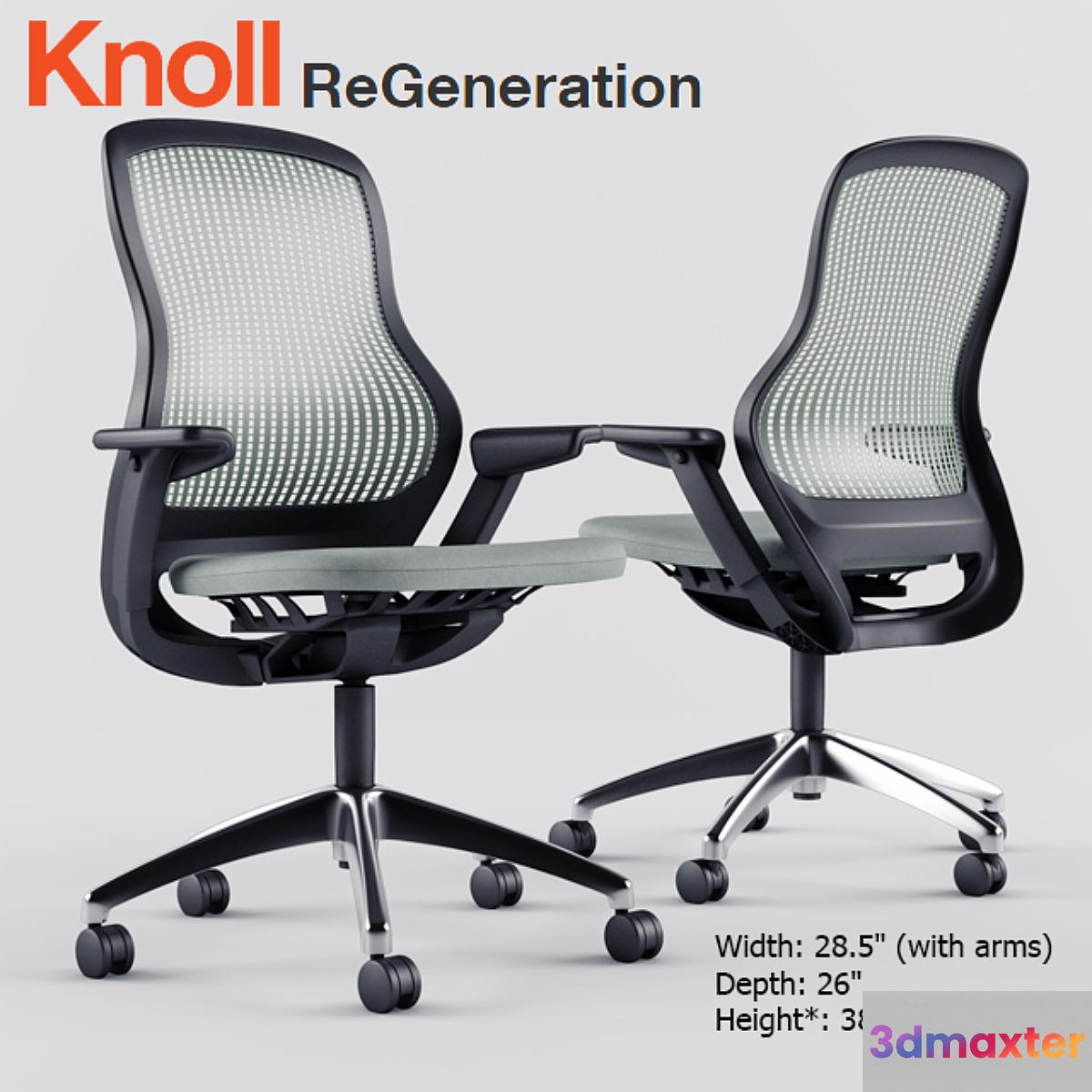 Knoll Chair ReGeneration 3D Max