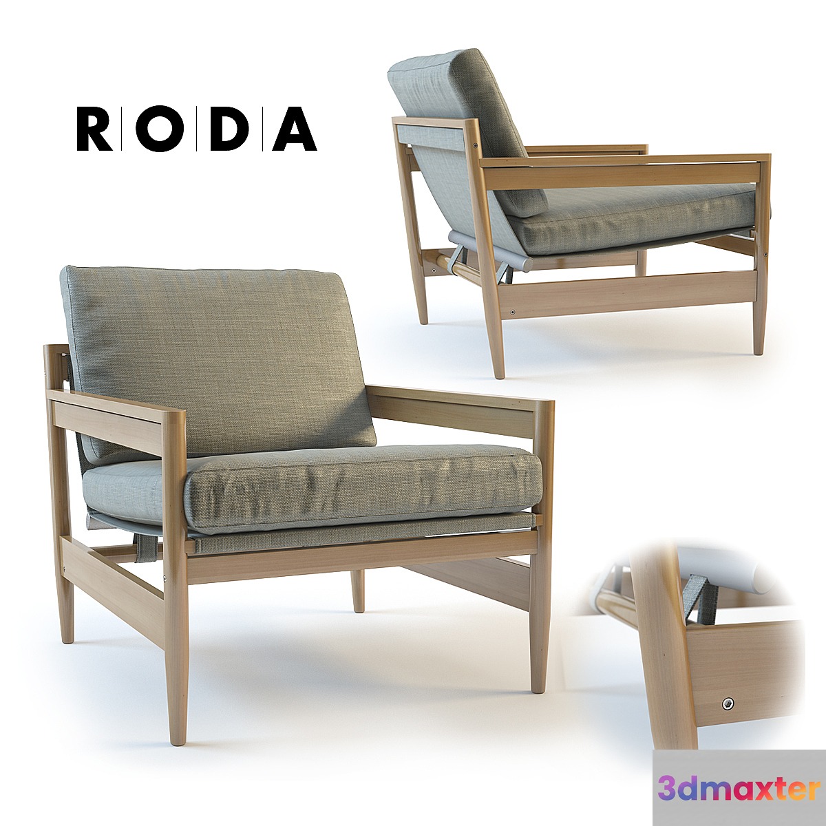 Roda Road 141 sofa 3D Max