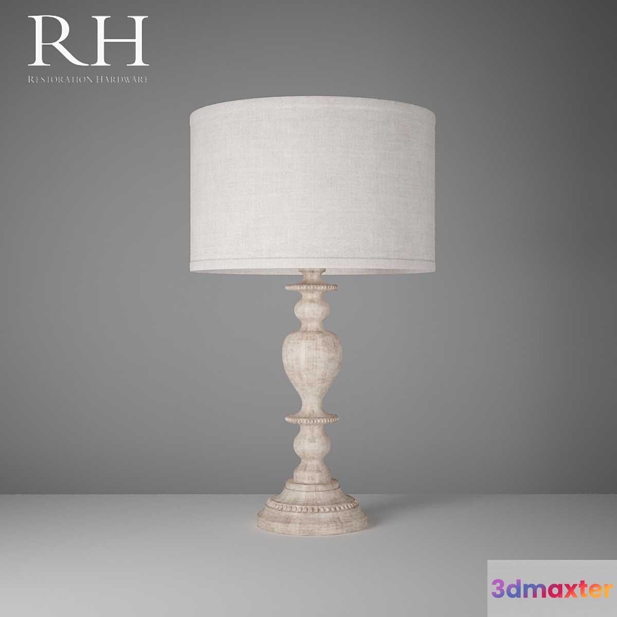 RH Table Lamp 3D Max