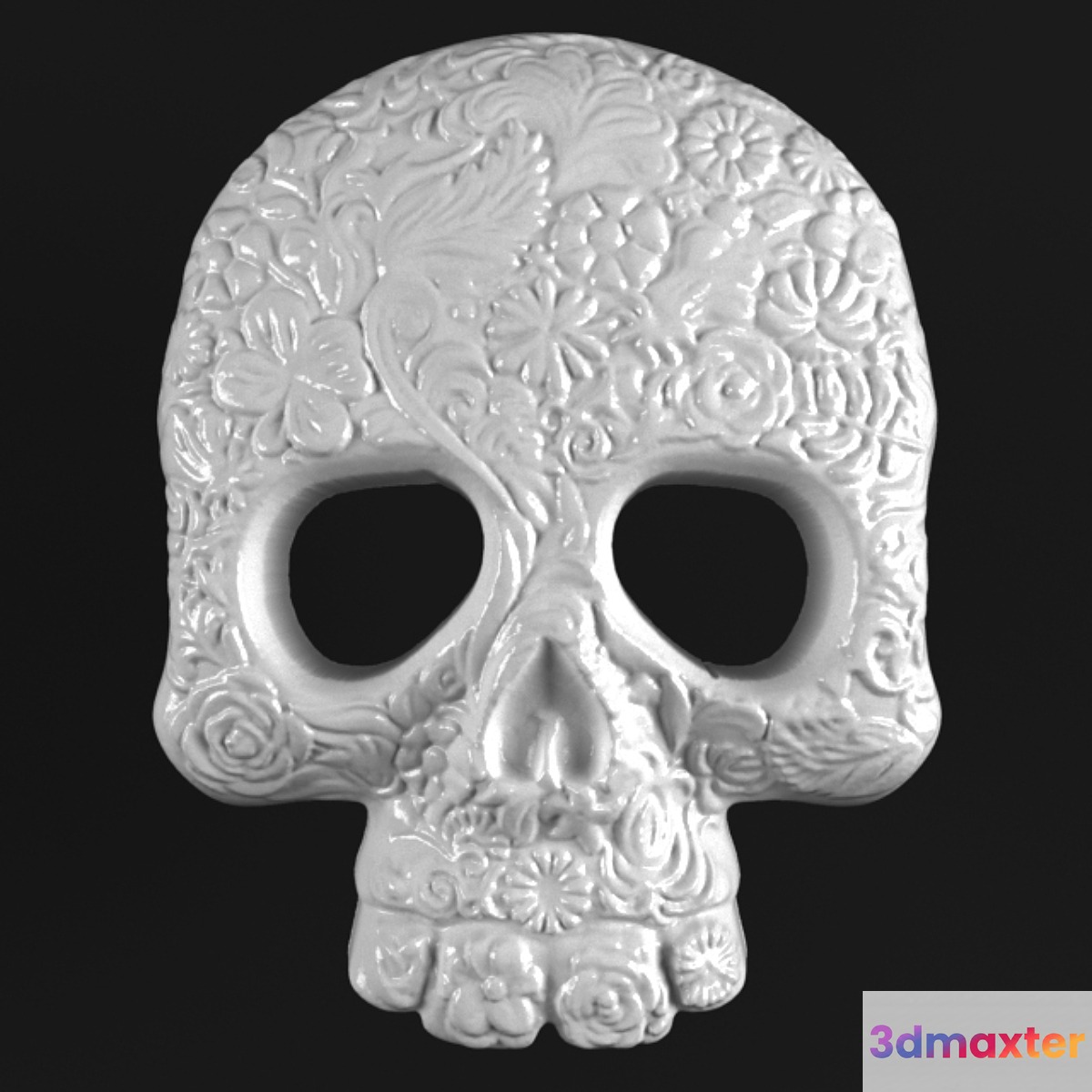 Glamorous skull. 3D Max