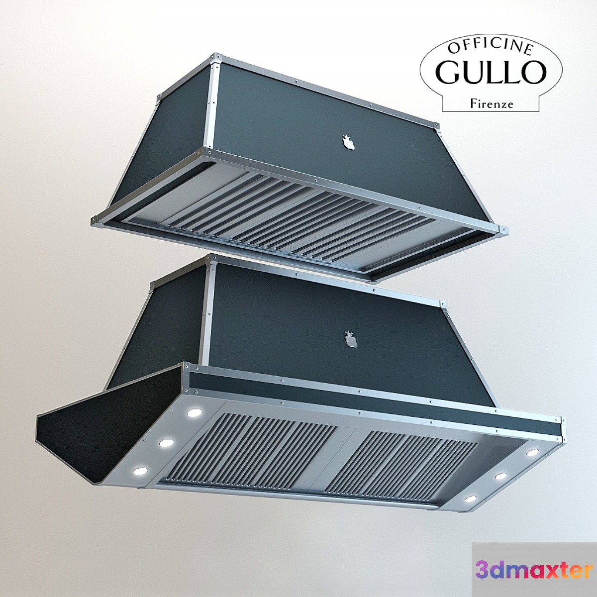 Cooker hood island Campana OGC002 3D Max