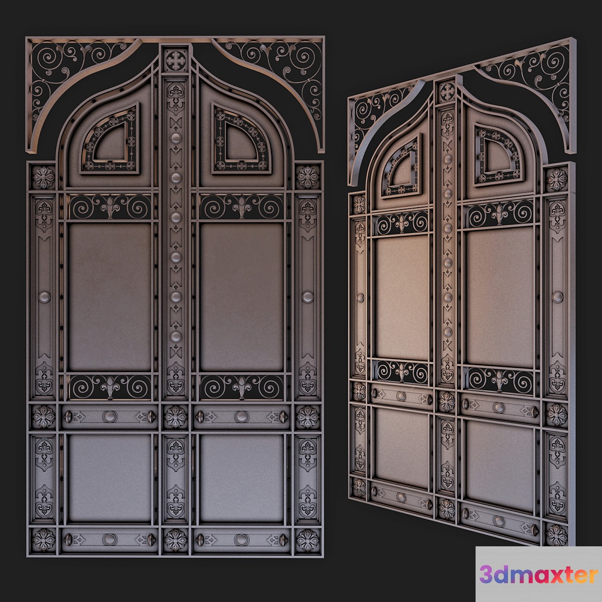 Wrought iron gates 2 3D Max