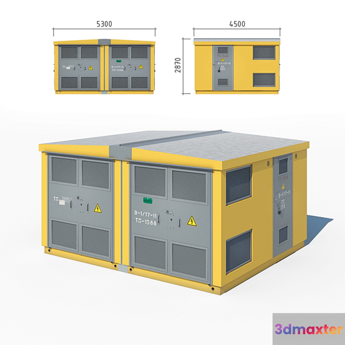 Transformer substation (MITS) 3D Max