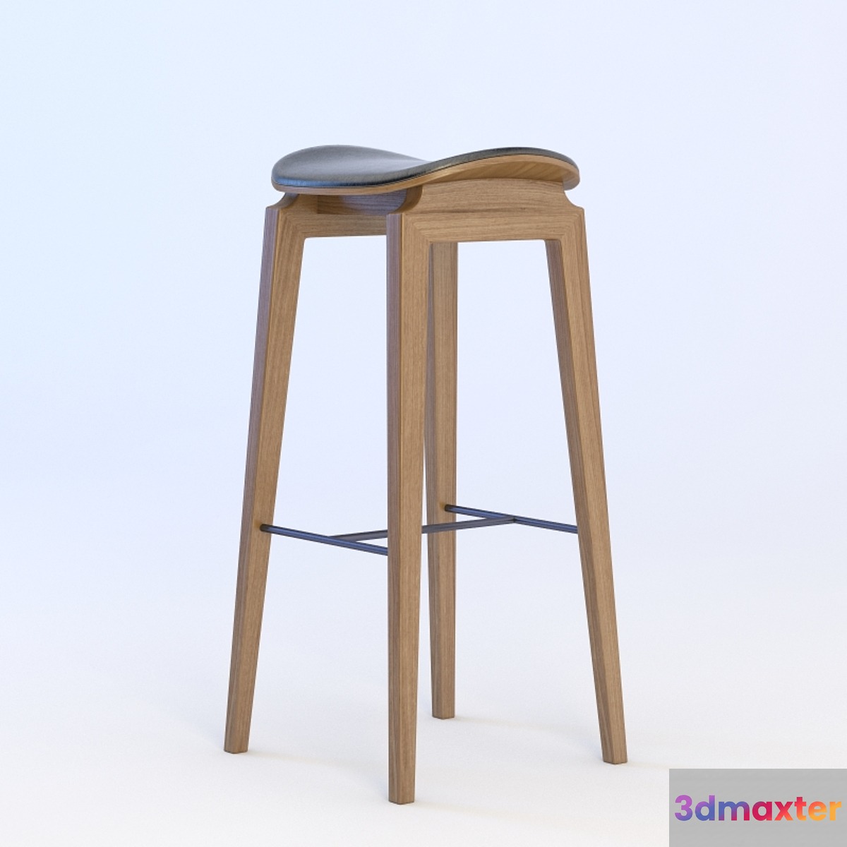 NY11 Bar Chair Walnut Leather - No.2