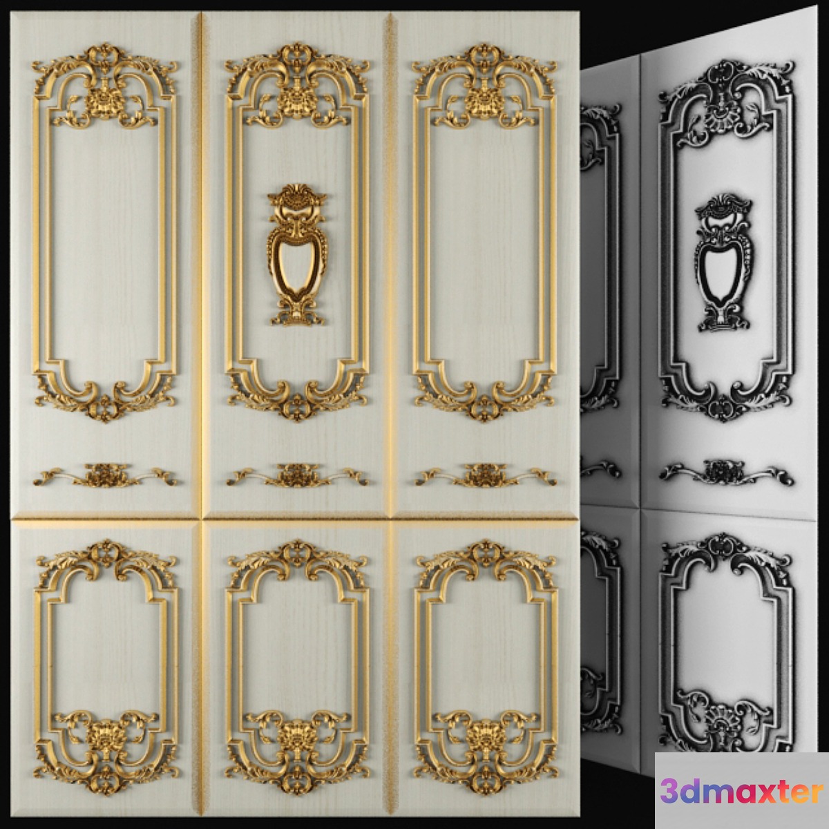Panels for walls 3D Max