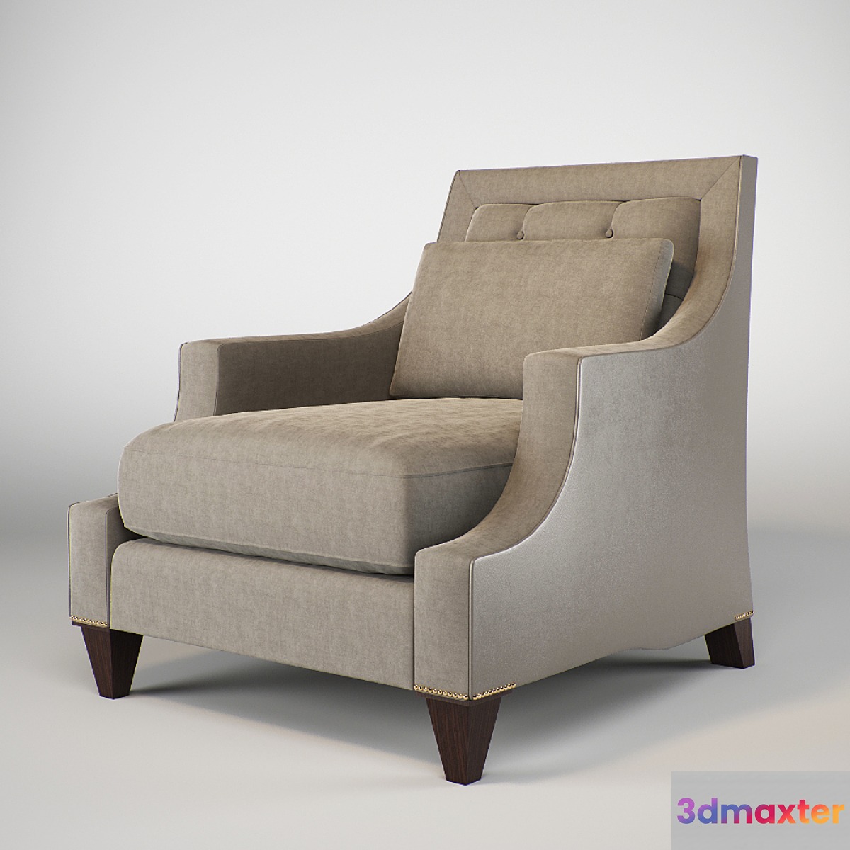 Baker max club chair 6130c-1 3D Max