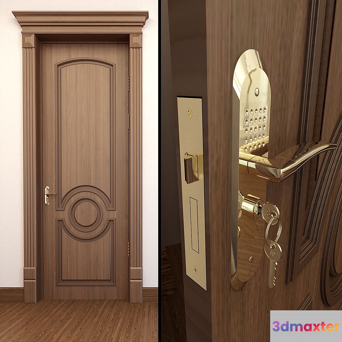 MDF doors №1 3D Max
