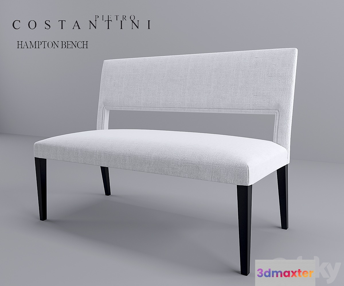 Bench HAMPTON BENCH 3D Max