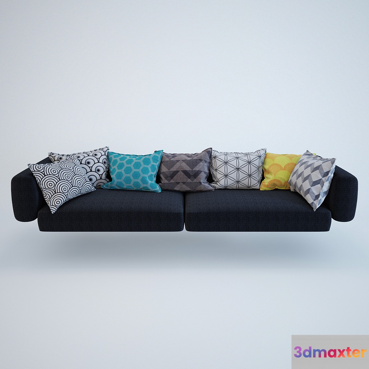 The pillows on the sofa! 3D Max