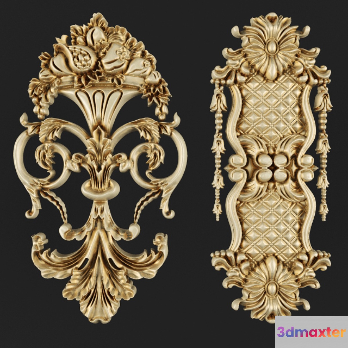 Fretwork. Carving. 3D Max