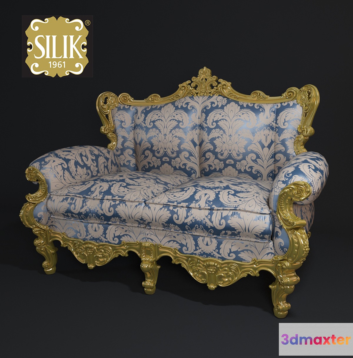 Silik Eolo Sofa 2-seater 3D Max