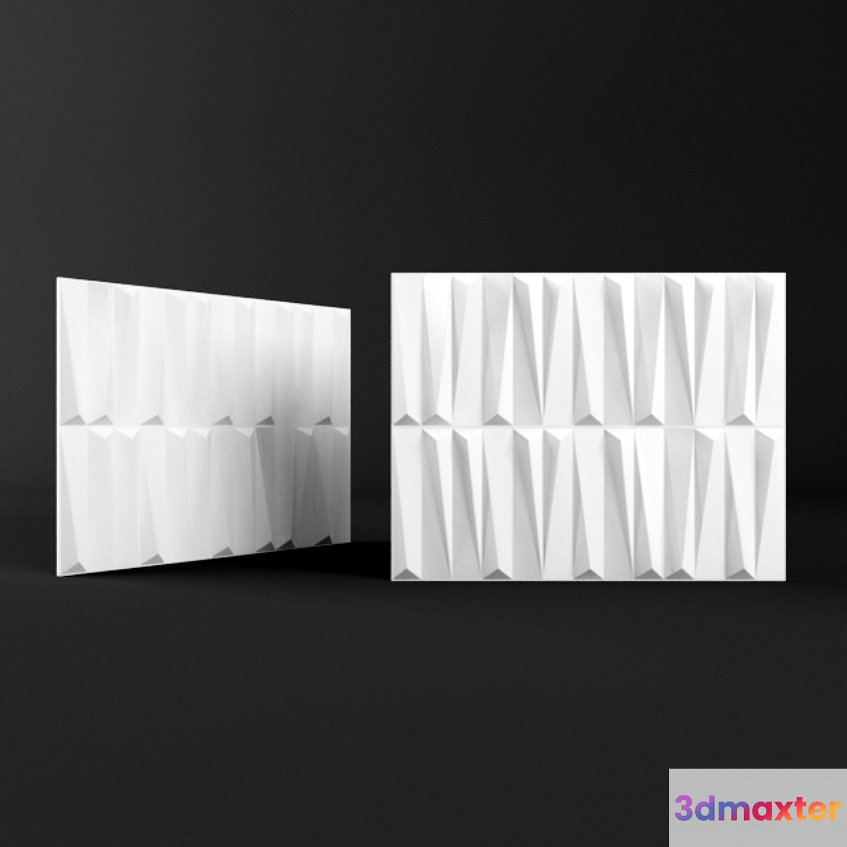 Glass 3d panel (bamboo) - No.2