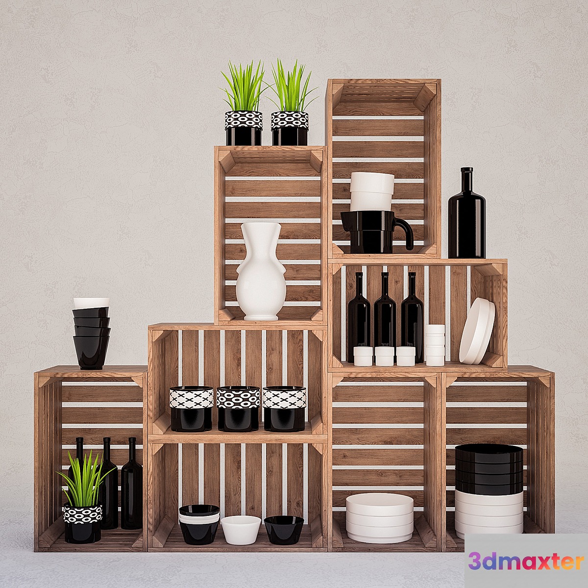 Decorative set with utensils 3D Max