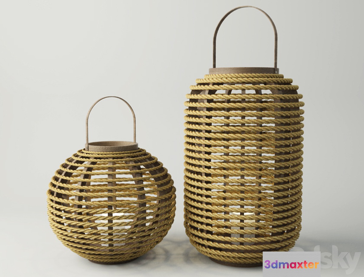 Bamboo & Jute Lanterns