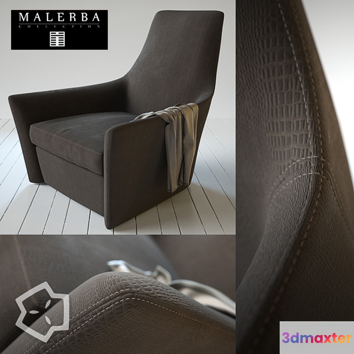 Bergere Secret Love - armchair by Malerba 3D Max