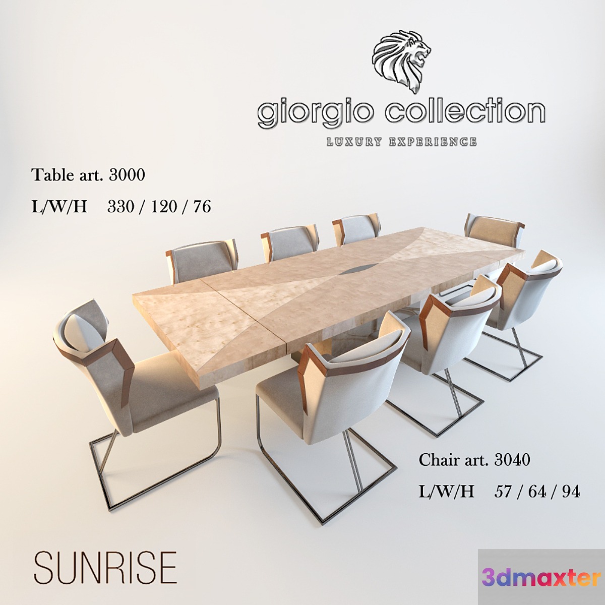 Giorgio Collection Sunrise Art 3000 & 3040 3D Max