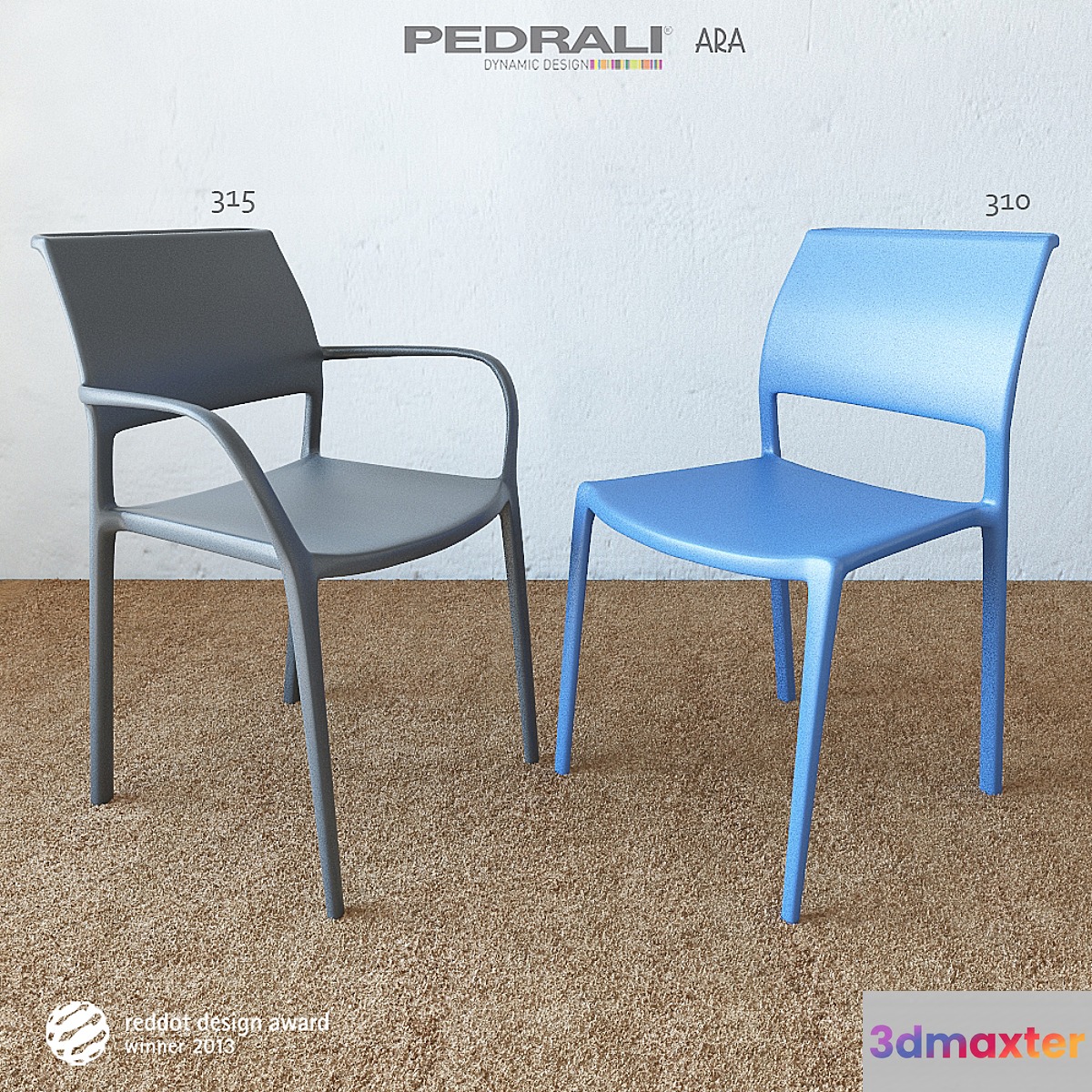 ARA chair 310- 315 3D Max