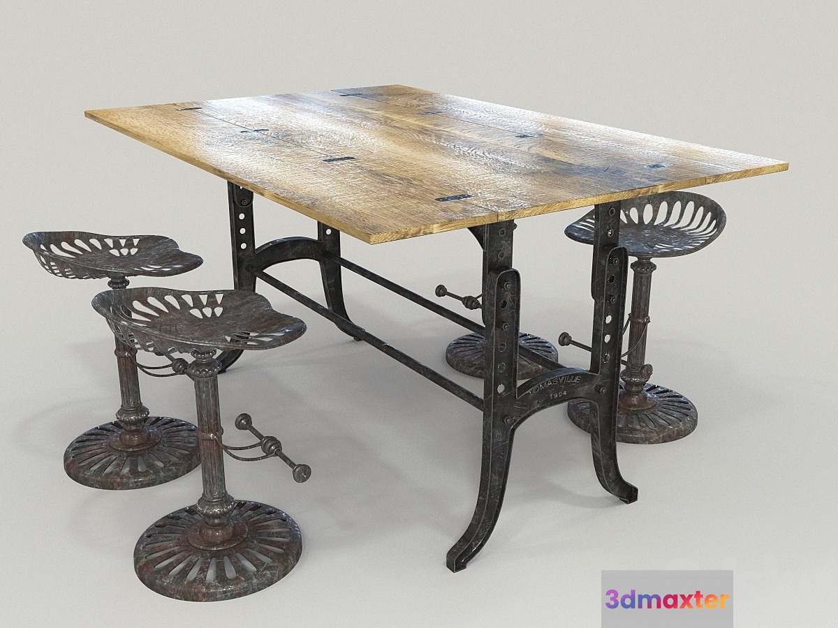 Table and chair Thomasville