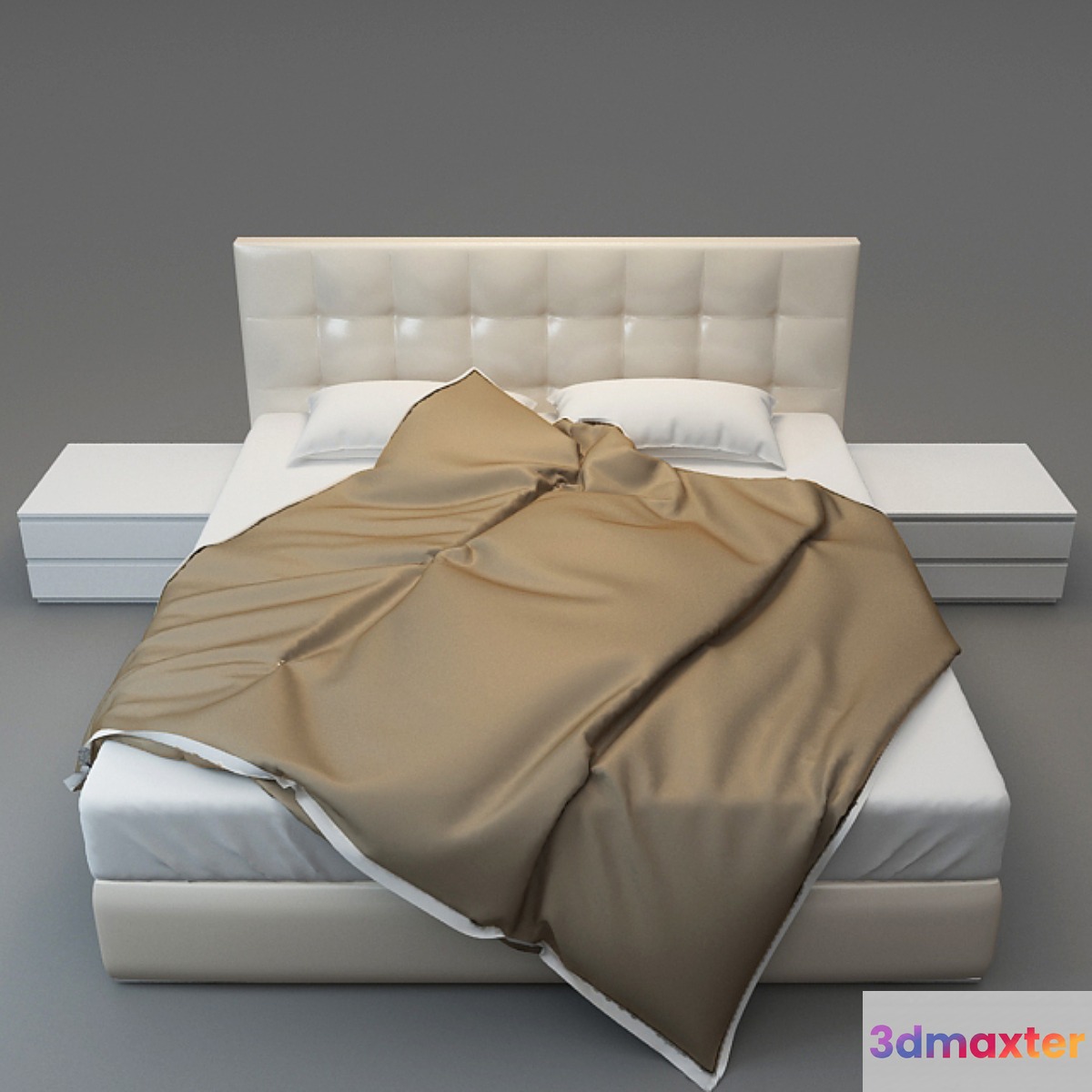 FIMES Double bed soft 3D Max