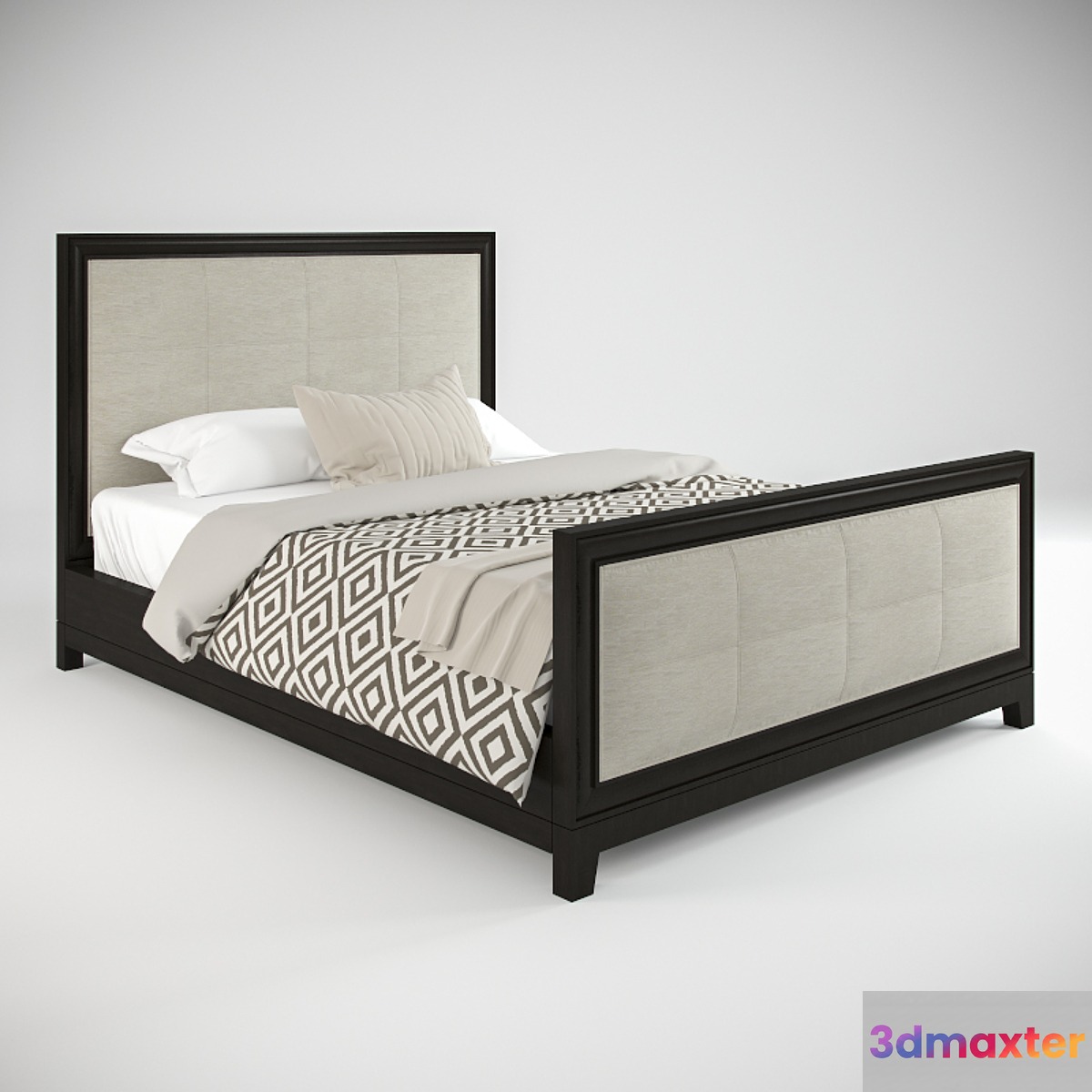 Baker 3422-05 Upholstered Bed (Queen) 3D Max